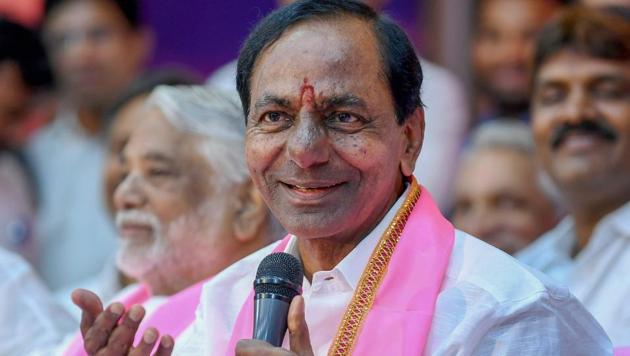 Eleven Congress MLAs in Telangana have switched over to K Chandrashekar Rao’s Telangana Rashtra Samithi, bringing down the strength of the party to eight in the Legislative Assembly.(PTI FILE PHOTO)