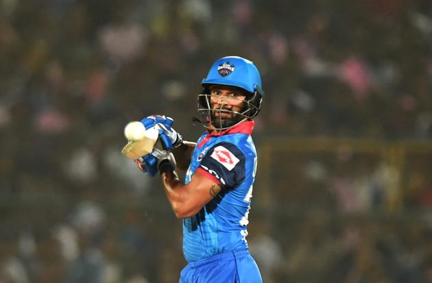 Jaipur: Delhi Capitals player Shikhar Dhawan plays a shot during the Indian Premier League 2019 (IPL T20) cricket match between Rajasthan Royals and Delhi Capitals at Sawai Mansingh Stadium. (PTI) Jaipur: Delhi Capitals player Shikhar Dhawan plays a shot during the Indian Premier League 2019 (IPL T20) cricket match between Rajasthan Royals and Delhi Capitals at Sawai Mansingh Stadium. (PTI)