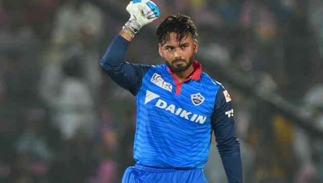 Jaipur: Delhi Capitals player Rishabh Pant celebrates victory over Rajasthan Royals during the Indian Premier League 2019 (IPL T20) cricket match between Rajasthan Royals and Delhi Capitals at Sawai Mansingh Stadium, Jaipur, Monday, April 22 2019(PTI)