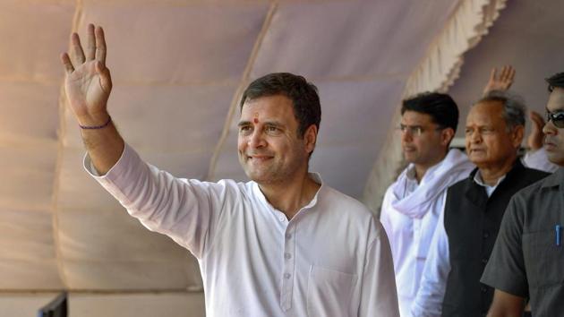 Congress President Rahul Gandhi waves at supporters during a public meeting at Beneshwar Dham, in Dungarpur district. “There will be two budgets presented in Parliament from next year, one will be the national budget which is presented each year while the other budget will be the Special Kisan Budget which will be specifically for farmers,” Gandhi said during the rally. (PTI) Congress President Rahul Gandhi waves at supporters during a public meeting at Beneshwar Dham, in Dungarpur district. “There will be two budgets presented in Parliament from next year, one will be the national budget which is presented each year while the other budget will be the Special Kisan Budget which will be specifically for farmers,” Gandhi said during the rally. (PTI)