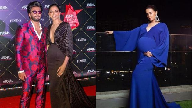 Ranveer Singh and Deepika Padukone had met Surveen Chawla at the Femina Beauty Awards in February.