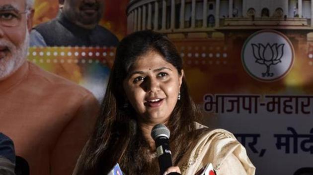 Pankaja Munde, a state minister, has earned herself an appellation for allegedly inflating bills of nutritious meals provided to children in anganwadis, as also more recently of mobile phones provided to anganwadi workers. (HT File) Pankaja Munde, a state minister, has earned herself an appellation for allegedly inflating bills of nutritious meals provided to children in anganwadis, as also more recently of mobile phones provided to anganwadi workers. (HT File)