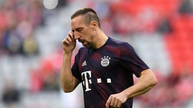 Bayern Munich's French midfielder Franck Ribery will not be a part of German Cup semi-final against Werder Bremen.(AFP)