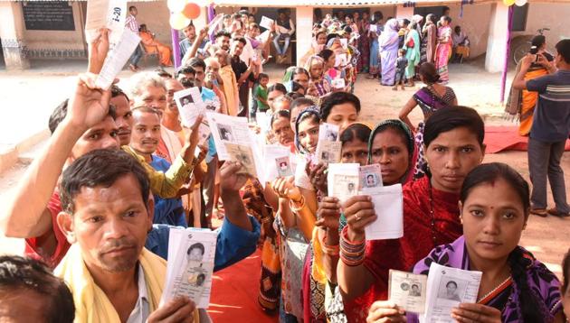 There are 61 candidates in the fray in the Lok Sabha seats and 356 candidates in assembly constituencies. (ARABINDA MAHAPATRA/HT PHOTO) There are 61 candidates in the fray in the Lok Sabha seats and 356 candidates in assembly constituencies. (ARABINDA MAHAPATRA/HT PHOTO)