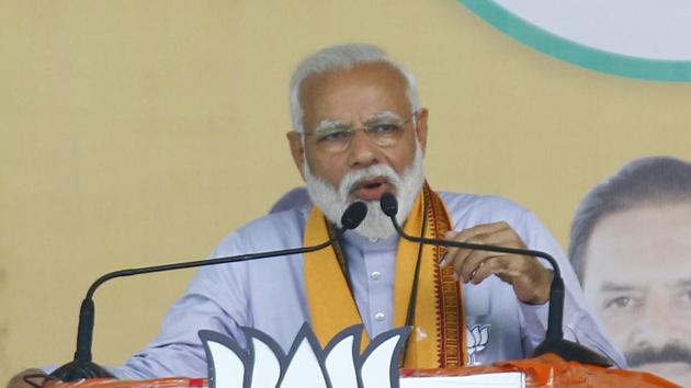 Addressing a rally, PM Modi said the opposition parties have no option left but to accept defeat. (ANI File Photo) Addressing a rally, PM Modi said the opposition parties have no option left but to accept defeat. (ANI File Photo)