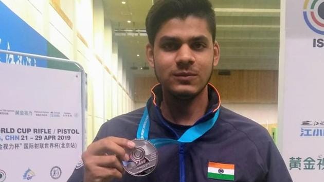 Divyansh Singh became the fourth Indian to secure an Olympic quota.(HT Photo)