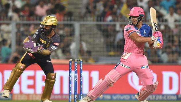 Rajasthan Royals’ Riyan Parag in action. (PTI) Rajasthan Royals’ Riyan Parag in action. (PTI)