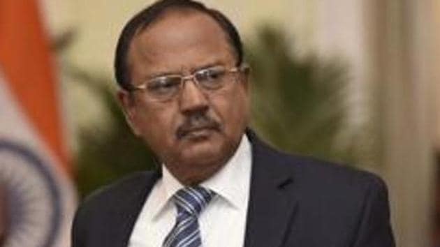 The defamation case against the two journalists has been filed by Vivek Doval, the son of National Security Advisor Ajit Doval (in photo).(Vipin Kumar/HT PHOTO) The defamation case against the two journalists has been filed by Vivek Doval, the son of National Security Advisor Ajit Doval (in photo).(Vipin Kumar/HT PHOTO)