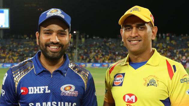 Rohit Sharma and MS Dhoni (R)(BCCI Image)