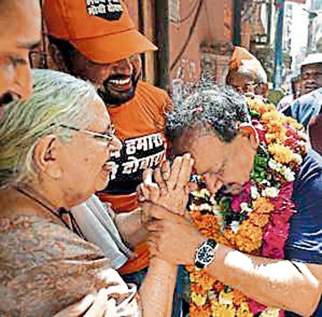 Harsh Vardhan in Chandni Chowk. (Sanchit Khanna/HT) Harsh Vardhan in Chandni Chowk. (Sanchit Khanna/HT)
