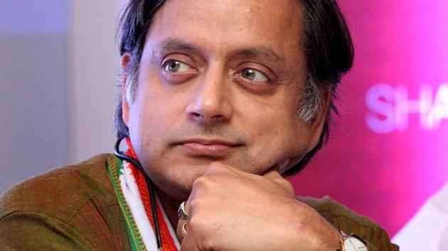 Congress MP Shashi Tharoor on Saturday received summons from a Delhi court for his “scorpion” remark against PM Narendra Modi.(HT File Photo)