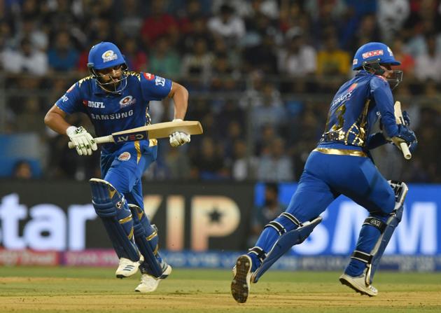Rohit Sharma and Quinton de Kock got the Mumbai Indians off to a decent start with a 24-run opening stand. (AFP)