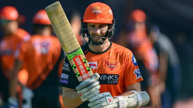 Sunrisers Hyderabad cricketer Kane Williamson bats in the nets during a training session. (PTI) Sunrisers Hyderabad cricketer Kane Williamson bats in the nets during a training session. (PTI)