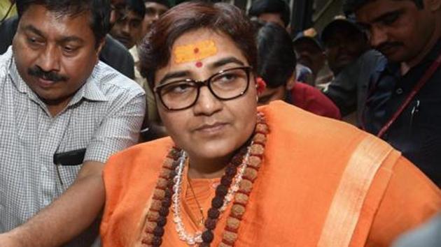 Pragya Thakur was named the Bharatiya Janata Party (BJP)’s candidate for Madhya Pradesh’s Bhopal Lok Sabha seat last week. (PTI file photo) Pragya Thakur was named the Bharatiya Janata Party (BJP)’s candidate for Madhya Pradesh’s Bhopal Lok Sabha seat last week. (PTI file photo)
