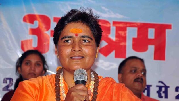 Fielding Malegaon blast accused Pragya Singh Thakur in the Lok Sabha elections is a “tactical mistake” of the BJP, NCP general secretary Jitendra Awhad said.(HT File Photo)