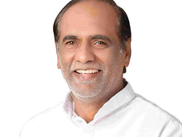 Telangana BJP Chief K Laxman would observe an indefinite fast here from tomorrow (HT) Telangana BJP Chief K Laxman would observe an indefinite fast here from tomorrow (HT)