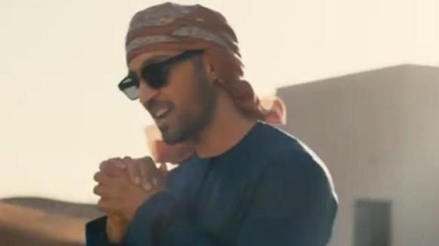 Diljit Dosanjh in a still from his new single, Kylie + Kareena. Diljit Dosanjh in a still from his new single, Kylie + Kareena.