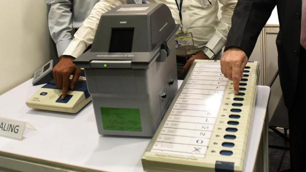 This year 12,336 first-time voters between the ages of 18 and 19 years, and 3,37,117 senior citizen voters between the age of 60- 100 years will cast their ballot. (HT File) This year 12,336 first-time voters between the ages of 18 and 19 years, and 3,37,117 senior citizen voters between the age of 60- 100 years will cast their ballot. (HT File)