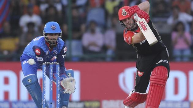 Royal Challengers Bangalore batsman AB de Villiers plays a shot. (AP)