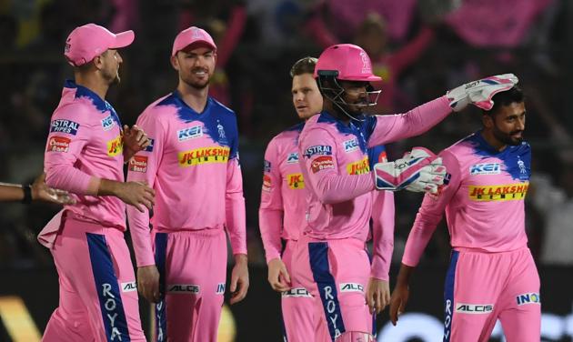 Shreyas Gopal got the Rajasthan Royals off to a great start with the wicket of Kane Williamson in the fourth over. (AFP) Shreyas Gopal got the Rajasthan Royals off to a great start with the wicket of Kane Williamson in the fourth over. (AFP)