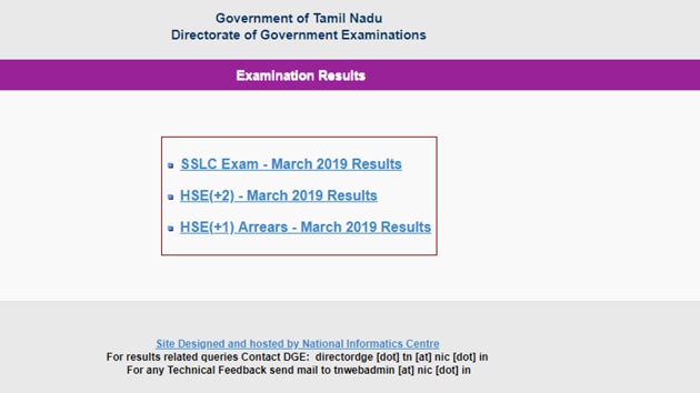 TN 10th Result 2019 declared:(tnresult.nic.in)