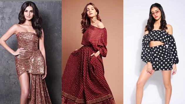 Tara Sutaria, Ananya Panday, Alia Bhatt show you how to style off-shoulder trend this season.(Instagram)