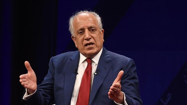 US special representative for Afghan peace and reconciliation Zalmay Khalilzad during a talk in Kabul on Saturday.(AFP) US special representative for Afghan peace and reconciliation Zalmay Khalilzad during a talk in Kabul on Saturday.(AFP)