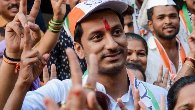 In Maval, Parth Pawar, Nationalist Congress Party (NCP) nominee is locked in a fight against Shiv Sena’s Shrirang Barne, a sitting MP seeking re-election. (Milind Saurkar/HT Photo) In Maval, Parth Pawar, Nationalist Congress Party (NCP) nominee is locked in a fight against Shiv Sena’s Shrirang Barne, a sitting MP seeking re-election. (Milind Saurkar/HT Photo)