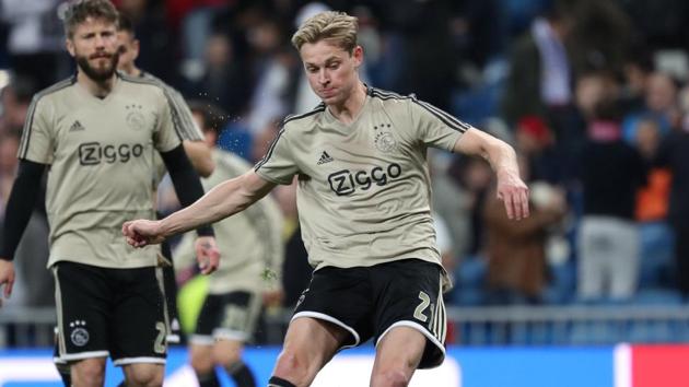 File image of Ajax's Frenkie de Jong.(Reuters)