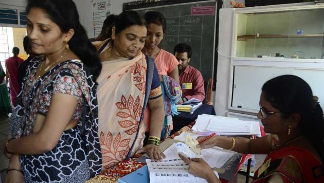 121 polling booths in Jharkhand are being managed by women in the fourth phase of Lok Sabha elections 2019.(HT File Photo)