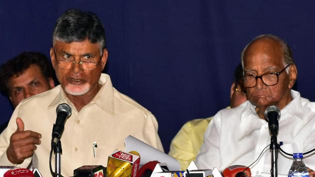 Andhra Pradesh Chief Minister N. Chandrababu Naidu is among the leaders that NCP chief Sharad Pawar believes are “better options” for the prime ministership, given their experience as chief ministers. (ANI) Andhra Pradesh Chief Minister N. Chandrababu Naidu is among the leaders that NCP chief Sharad Pawar believes are “better options” for the prime ministership, given their experience as chief ministers. (ANI)