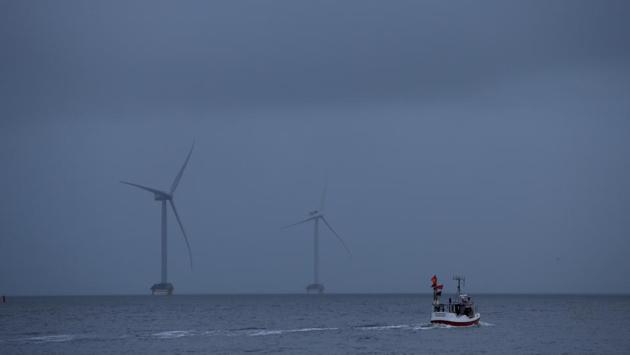 A fishing boat sails in front of wind turbines through the Thyboron Canal in Jutland, Denmark. “I like the unpredictability of fishing. Sometimes we catch 200 kilos, sometimes two tonnes, and we never know what prices we will get,” said Poul Erik. But the uncertainty as Britain leaves the European Union is more excitement than he had hoped for. (Andrew Kelly / REUTERS) A fishing boat sails in front of wind turbines through the Thyboron Canal in Jutland, Denmark. “I like the unpredictability of fishing. Sometimes we catch 200 kilos, sometimes two tonnes, and we never know what prices we will get,” said Poul Erik. But the uncertainty as Britain leaves the European Union is more excitement than he had hoped for. (Andrew Kelly / REUTERS)