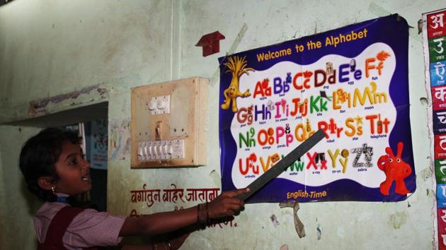 The semi-English medium preschool will start from the upcoming education year. (Image used for representation purpose only) (HT/PHOTO) The semi-English medium preschool will start from the upcoming education year. (Image used for representation purpose only) (HT/PHOTO)