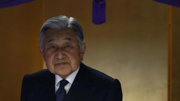 Akihito reported his abdication in a ritual held in a sanctuary inside the palace grounds honouring the sun goddess Amaterasu Omikami. (REUTERS File) Akihito reported his abdication in a ritual held in a sanctuary inside the palace grounds honouring the sun goddess Amaterasu Omikami. (REUTERS File)