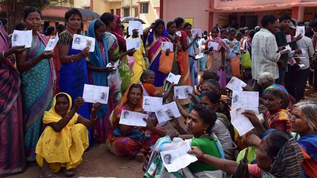 Officials said EVM glitches were reported from over hundred polling booths. (ANI Photo) Officials said EVM glitches were reported from over hundred polling booths. (ANI Photo)