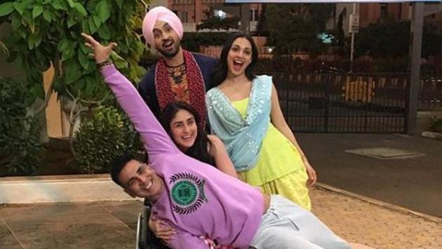 Good News stars Akshay Kumar, Kareena Kapoor, Diljit Dosanjh and Kiara Advani.