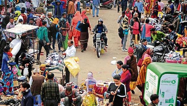 Shopkeepers will be directed to ensure they do not exhibit goods and items outside their shops (Praveen Kumar/HT Photo) Shopkeepers will be directed to ensure they do not exhibit goods and items outside their shops (Praveen Kumar/HT Photo)