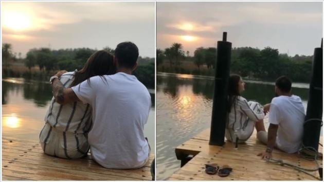 Virat Kohli and Anushka Sharma enjoyed a romantic date by the lake.