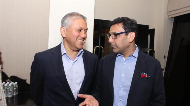 Pramit Jhaveri (left) and Abhishek Poddar.(HT Photo)