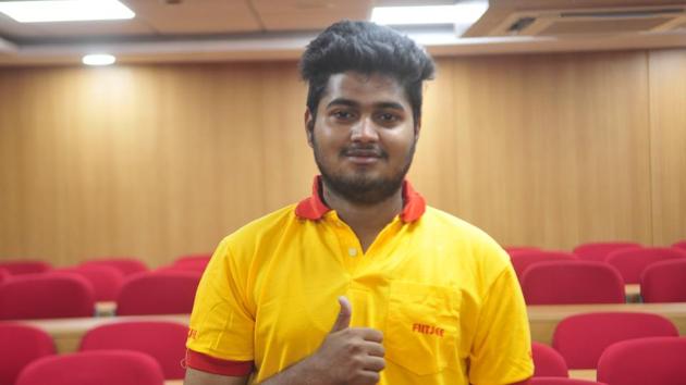 JEE Main Result 2019: A former student of the Rajendra Nagar branch of the City Montessori School, he passed class 10 (ICSE) with 94% and class 12 (ISC) with 89%.(HT photo)
