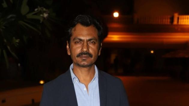 Nawazuddin Siddiqui at the book launch of an author Neeta Shah, in Mumbai, on April 30.(IANS)