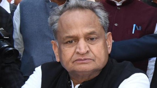 Addressing newspersons at state Congress office, Gehlot said, “I have an objection that in Jodhpur, Modi attacked the chief minister of Rajasthan and said that I am speaking the language of Pakistan.” (HT Photo) Addressing newspersons at state Congress office, Gehlot said, “I have an objection that in Jodhpur, Modi attacked the chief minister of Rajasthan and said that I am speaking the language of Pakistan.” (HT Photo)