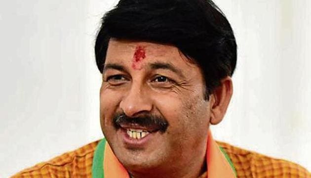 The BJP MP from North East Delhi, Manoj Tiwari, said the Congress did nothing for the constituency during its 15-year rule in Delhi.(Sanchit Khanna/ HT Photo)