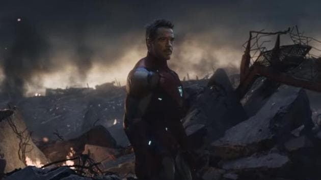 Robert Downey Jr as Tony Stark in a still from Avengers Endgame.