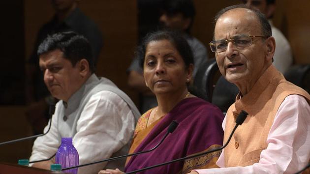 Describing the UN designating JeM chief Masood Azhar a global terrorist as a great diplomatic victory for India, the BJP said on Thursday. Finance Minister Arun Jaitley said the current dispensation succeeded in an attempt the country has been making for the last 10 years, “but then they (opposition) says ‘this is trivial, what is big in it.” (Mohd Zakir / HT PHOTO) 