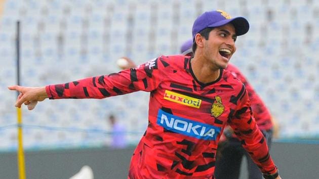 Subhman Gill during practice session at IS Bindra Cricket Stadium in Mohali. (HT Photo) Subhman Gill during practice session at IS Bindra Cricket Stadium in Mohali. (HT Photo)