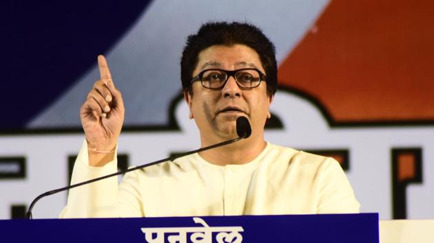 Not only his oratory, Maharashtra Navnirman Sena (MNS) chief Raj Thackeray has also adopted his late uncle and Shiv Sena founder Balasaheb Thackeray’s style of politics.(HT File Photo)