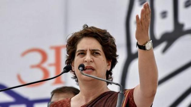 Priyanka Gandhi gets notice from child rights body over ‘use of children for poll campaign’, has 3 days to reply(PTI File Photo)