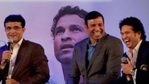 File image of Sachin Tendulkar, Sourav Ganguly, VVS laxman (Hindustan Times via Getty Images) File image of Sachin Tendulkar, Sourav Ganguly, VVS laxman (Hindustan Times via Getty Images)