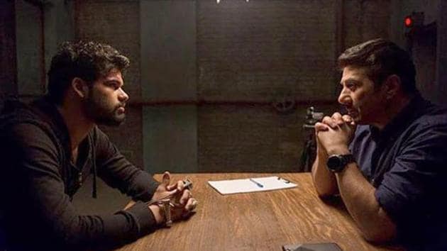 Blank movie review: Karan Kapadia and Sunny Deol in a still from the film.